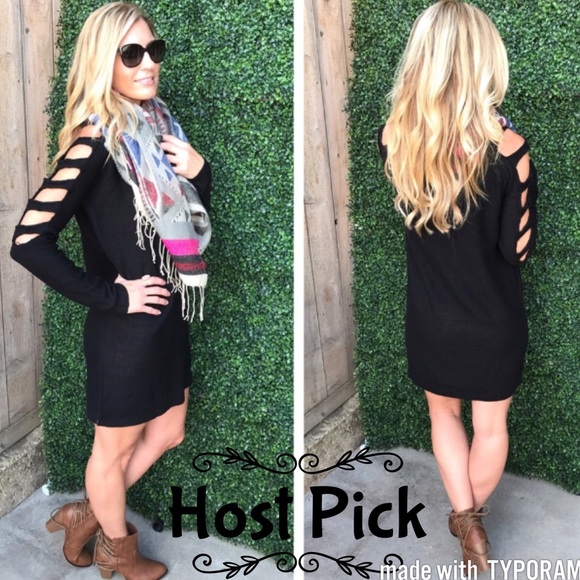 Dresses & Skirts - Last 1 ⬇️  🆑 Sweater Dress w/Ladder Sleeves